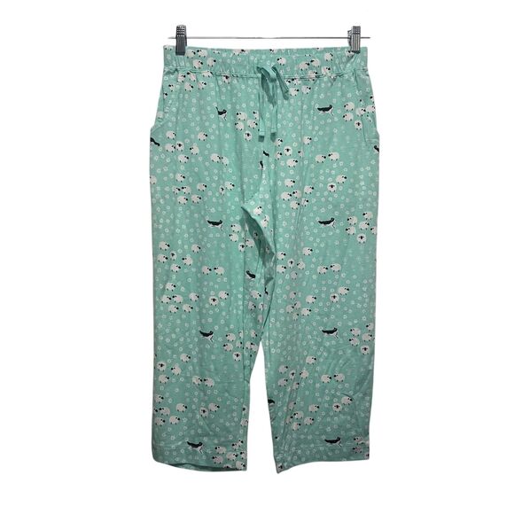 Sleep Sense Sheep Pajama Set M Top S Bottom Cotton Spandex Stretch Lounge Pocket - Picture 3 of 8